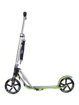 Самокат двоколісний Hudora 14695 Чорний, Сріблястий, Зелений (виставковий)