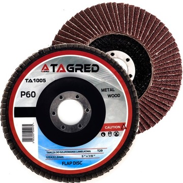 ДИСК АБРАЗИВНЫЙ ЛАМПОЧНЫЙ 125 ММ P60 10ШТ.