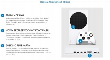 Твердотельный накопитель MICROSOFT XBOX Series S 512 ГБ + планшет | 12М | Возможна 799 злотых!
