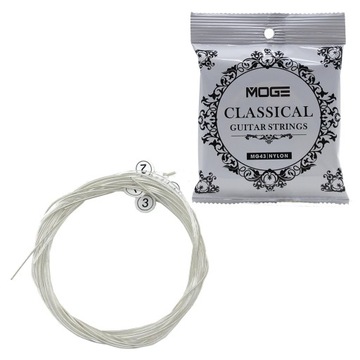 STRUNY DO GITARY KLASYCZNEJ NYLONOWE MOGE MG43 DOBRA JAKOŚĆ | BESTSELLER |