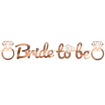 Baner Girlanda Bride To Be Napis Dekoracja Wisząca
