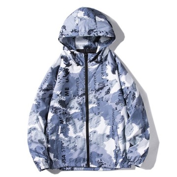 Men Casual Camouflage Hooded Jacket New Windbreake