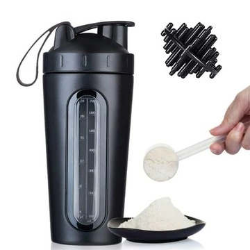 STAL SHAKER BUTELKA 700ml NA WODĘ BIDON Z MIARKĄ