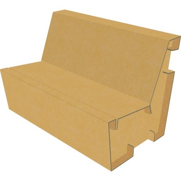 Ekologiczna sofa wykonana z tektury