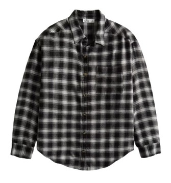 koszula oversized flanelowa krata Hollister M 38