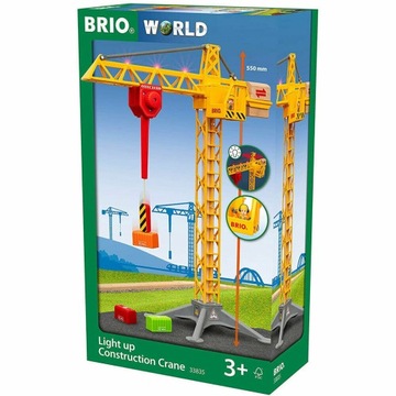BRIO 33835 - Podświetlany Dźwig Budowlany