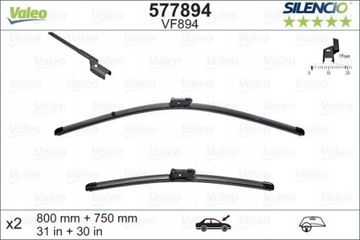 ПЕРЕДНИЕ ДВОРНИКИ VALEO 577894