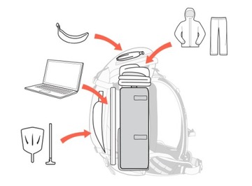 F-STOP Pro Маленькая вставка в рюкзак черного цвета