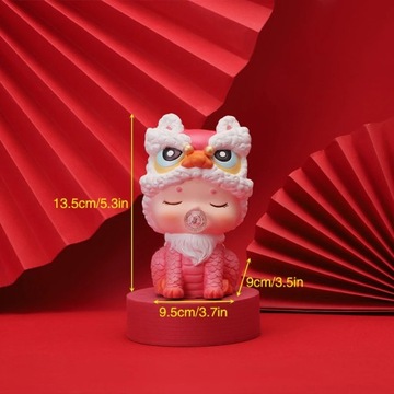Chinese Style Auspicious Animal Enamel Piggy Golden Unicorn Creative Home