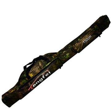 POKROWIEC NA WĘDKI 2 KOMORY 150 cm 2 boczne kiesz