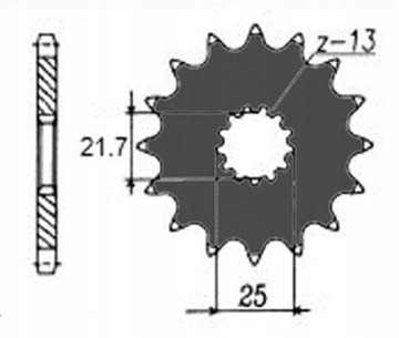 КОМПЛЕКТ DID DRIVE SUZUKI GSR 600 06-10 GOLD