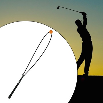 Пособие для тренировки свинга в гольфе Снаряжение для гольфа Устройство для физической тренировки Оранжевый мяч