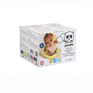 MALTEX BABY Стул Панда сиденье для ванны + бело-серые игрушки