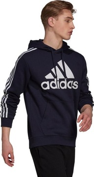 BLUZA MĘSKA ADIDAS ESSENTIALS HOODIE GRANATOWA H14642 r 2XL