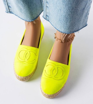 Neonowe espadryle na platformie Southfield 39