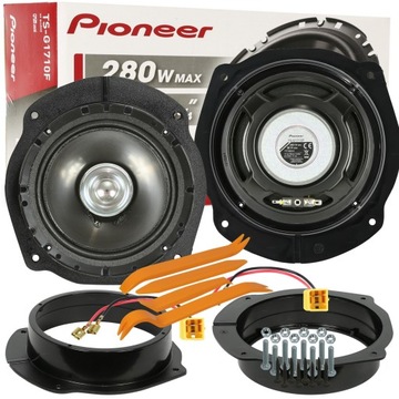 KOMPLET PIONEER GŁOŚNIKI LANCIA DELTA FIAT STILO BRAVO CROMA PRZÓD DYSTANSE
