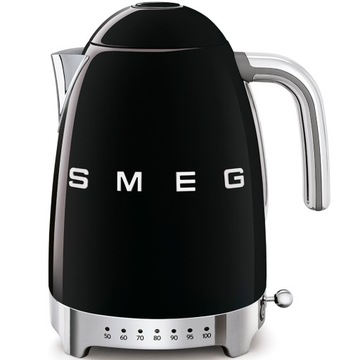 Czajnik z regulacją temperatury Smeg KLF04BLEU Czarny 50'S STYLE 2400W 1,7l