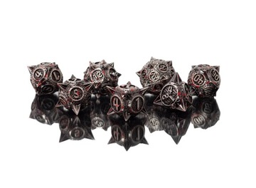 MORGENSZTERN ZESTAW 7 METALOWYCH KOŚCI RPG