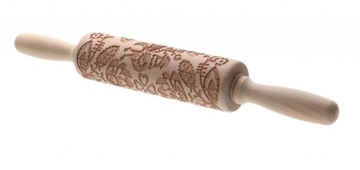 Drewniany wałek grawerowany 35cm mix DOMEX
