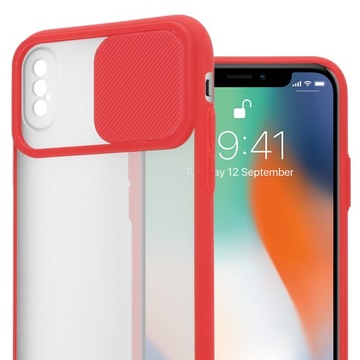 ETUI PODWÓJNA OCHRONA DO IPHONE XS MAX | CZERWONE