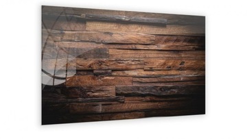 Магнитная стеклянная доска DARK WOOD 60x40см