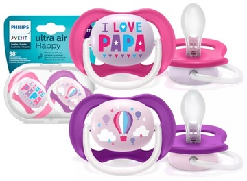 Соска AVENT SYMMETRICAL ULTRA AIR SYMMETRIC 6-18M SOOTHING + ЧЕХОЛ