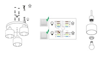 ПОТОЛОЧНЫЙ СВЕТИЛЬНИК, СВЕТОДИОДНАЯ ЛЮСТРА LOFT EDISON