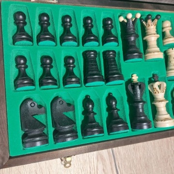 Деревянные королевские шахматы БОЛЬШАЯ настольная игра 55x55