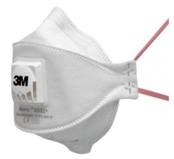 PÓŁMASKA maska OCHRONNA filtrąca 3M AURA 9332 FFP3