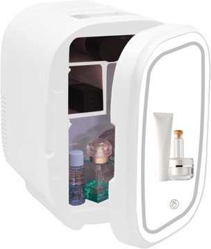 Skincare mini lodówka kosmetyki 8l z lustrem chłodzenie/ogrzewanie 12V/220V