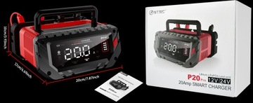 ЗАРЯДНОЕ УСТРОЙСТВО для аккумуляторной батареи EFB GEL AGM 12V 24V 20A LCD