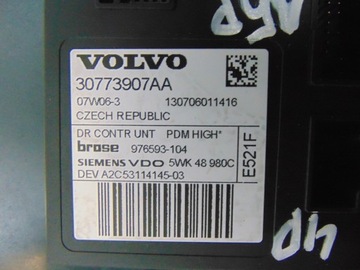 MECHANIZMUS OKNO PRAVÝ PŘEDNÍ VOLVO V50 30773907