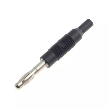 Adapter - gniazdo izolowane 2 mm/wtyk 4 mm czarny, MZS 4 SW