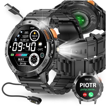 SMARTWATCH MĘSKI ZEGAREK MENU POLSKIE ROZMOWY 530mAh WODOODPORNY CIŚNIENIE
