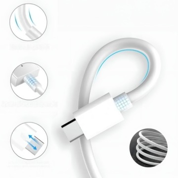 БЫСТРОЕ ЗАРЯДНОЕ УСТРОЙСТВО ДЛЯ IPHONE CUB 20 Вт + КАБЕЛЬ 1 М / USB-C - ОСВЕЩЕНИЕ IPHONE