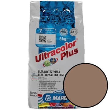 Fuga Ultracolor Plus 5 kg kolor 142 brąz MAPEI