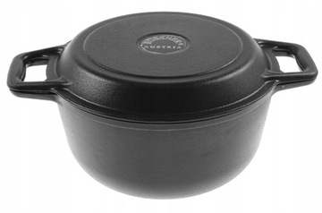 Чугунный охотничий котел 8 л на стойке 3 в 1, эмалированный MK304 БЕСПЛАТНО KINDLING