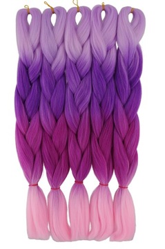 WŁOSY SYNTETYCZNE PROSTE KOLOROWE WARKOCZE 4K.022