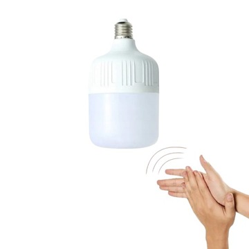 Żarówka LED E27 z czujnikiem dźwięku 6500K zimna biała energooszczędna