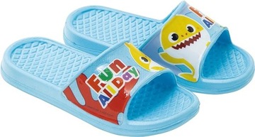 ШЛЕПКИ ДЛЯ ДЕТСКОГО БАССЕЙНА BABYSHARK, ПЕНА, ПЛЯЖ ДЛЯ МАЛЬЧИКОВ, ЛЕГКИЕ 26/27