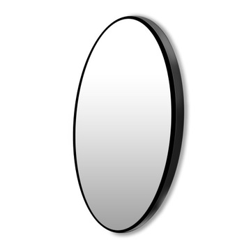 КРУГЛОЕ ЗЕРКАЛО 90 СМ УЗКАЯ АЛЮМИНИЕВАЯ РАМКА-ЛОФТ