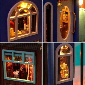 TC24 DIY Миниатюрный дом 3D-пазл Модель подставки для книг для подарка на день рождения