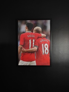 Obraz w ramie 50x70 Giggs Scholes Man Utd HIT!