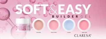 CLARESA СТРОИТЕЛЬНЫЙ ГЕЛЬ МЯГКИЙ И ПРОЗРАЧНЫЙ 12г