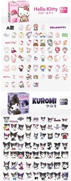 60 наклеек Sanrio Hello Kitty для детей и девочек, милый мультфильм своими руками