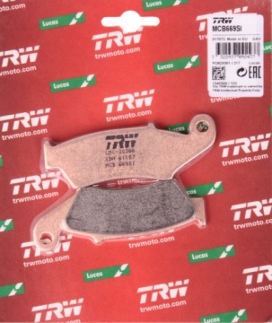 ТОРМОЗНЫЕ КОЛОДКИ TRW LUCAS KH185 KH389 SINTER OFFROAD HONDA XL 125 03-08, X