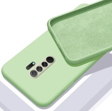 ETUI DO XIAOMI REDMI 9 SILIKON KOLOR CASE + SZKŁO