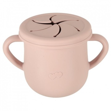 Силиконовая посуда детская, краб, набор из 9 элементов, розовая