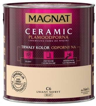 FARBA DO ŚCIAN MAGNAT CERAMIC 2,5L LNIANY NEFRYT