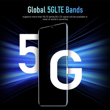 K60 Waterdrop Screen разблокировал смартфон, сеть 4G 5G, двухдиапазонный WIFI 4A